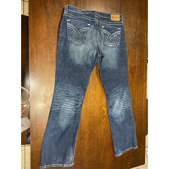 Big Star Miki Jeans Thick Stitch Y2K Women 34 Fit Cowgirl Western Aztec Country - Picture 4 of 12